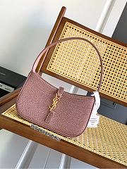 YSL Le 5 a 7 mini crystal-embellished satin shoulder bag - 19 X 11.5 X 4.5cm - 1
