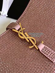 YSL Le 5 a 7 mini crystal-embellished satin shoulder bag - 19 X 11.5 X 4.5cm - 3
