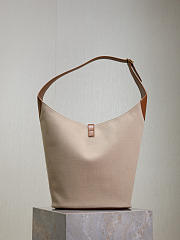 YSL Le 5 a 7 Hobo canvas and leather shoulder bag  26×31.5×13.5cm - 6