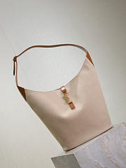 YSL Le 5 a 7 Hobo canvas and leather shoulder bag  26×31.5×13.5cm - 3