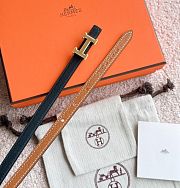 Hermes Mini belt H buckle Reversible leather 13mm - 2