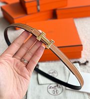 Hermes Mini belt H buckle Reversible leather 13mm - 3