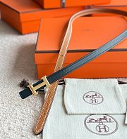 Hermes Mini belt H buckle Reversible leather 13mm - 5