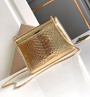 Bvlgari Serpenti Croossbody Bag In Gold Snake Leather - 20 X 15 X 5 Cm - 2