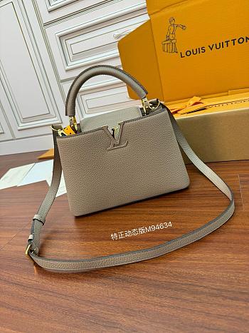 Louis Vuitton Capucines BB Beige/Galet Grey - 27x18x9cm