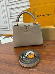 Louis Vuitton Capucines BB Beige/Galet Grey - 27x18x9cm - 2