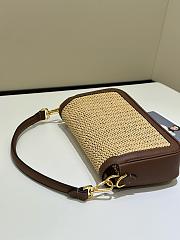 FENDI Baguette macramé-detail Shoulder Bag - 27x6x15cm - 6
