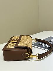 FENDI Baguette macramé-detail Shoulder Bag - 27x6x15cm - 3