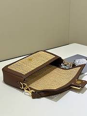 FENDI Baguette macramé-detail Shoulder Bag - 27x6x15cm - 2
