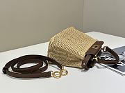 Fendi Peekaboo Fabric Brown - 23x11x18 - 6