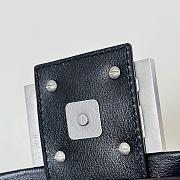 	 Fendi Large Rectangular Chain Strap Shoulder Bag In Black - 40x7x18.5cm - 5