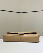 	 Fendi Large Rectangular Chain Strap Shoulder Bag In Brown - 40x7x18.5cm - 6