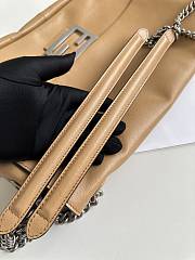 	 Fendi Large Rectangular Chain Strap Shoulder Bag In Brown - 40x7x18.5cm - 4