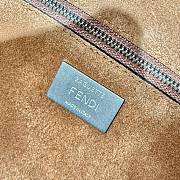 	 Fendi Large Rectangular Chain Strap Shoulder Bag In Brown - 40x7x18.5cm - 2