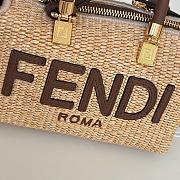 Fendi By The Way Boston Farbic Brown - 20x9x12cm - 3
