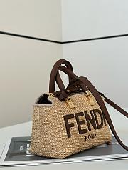 Fendi By The Way Boston Farbic Brown - 20x9x12cm - 2