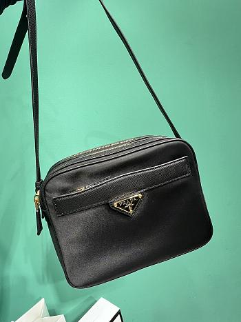 Prada Re-Edition 1978 Re-Nylon and Saffiano leather mini shoulder bag -21*17*8cm
