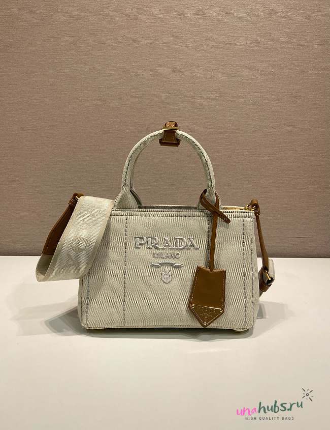 Prada Linen blend mini handbag - 22x15x13cm - 1