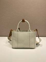 Prada Linen blend mini handbag - 22x15x13cm - 4
