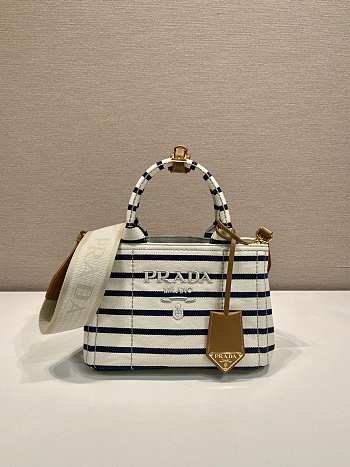 	 Prada Linen blend mini handbag black - 22x15x13cm