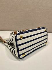 	 Prada Linen blend mini handbag black - 22x15x13cm - 6