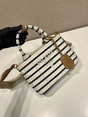 	 Prada Linen blend mini handbag black - 22x15x13cm - 3
