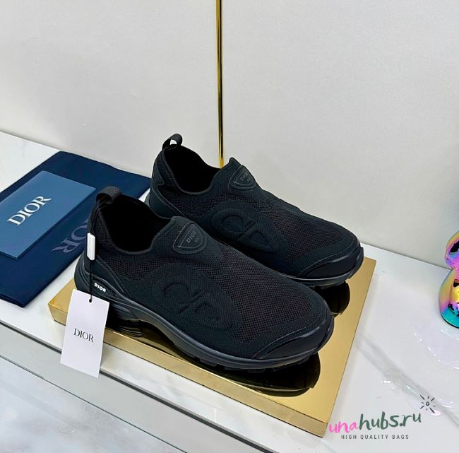 Dior B30 Countdown Sneaker Black Technical Mesh and Black Technical Fabric - 1