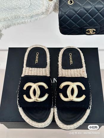 Chanel Espedrilles Slides