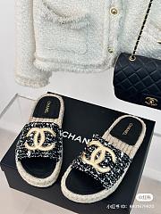 Chanel Espedrilles Slides - 3