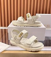 Dior Dioract Sandal White Lambskin - 2