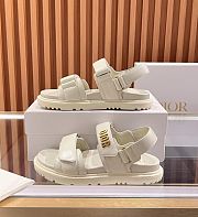 Dior Dioract Sandal White Lambskin - 5