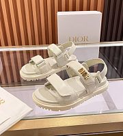 Dior Dioract Sandal White Lambskin - 6