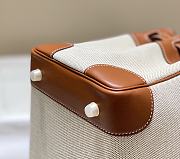 	 Hermes Birkin 30 Handbag Brown/Cream Leather - 2