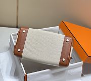 	 Hermes Birkin 30 Handbag Brown/Cream Leather - 3