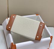 	 Hermes Birkin 35 Handbag Brown/Cream Leather - 5