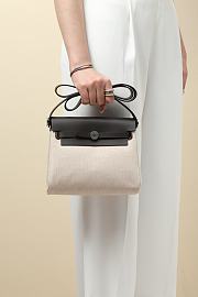 	 Hermes Herbag Zip 20 bag in dark chocolate/cream - 1