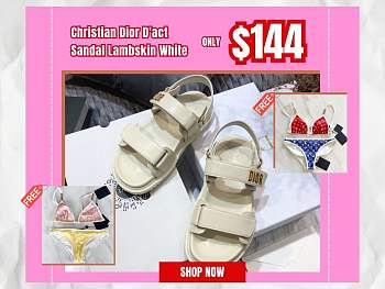 Dior Dioract Sandal White Lambskin