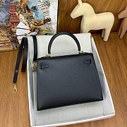 Hermes Kelly 25 Epsom Black Leather - 2