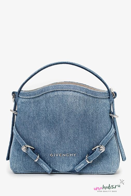 Givenchy Blue Denim Nano Voyou Crossbody Bag  - 1