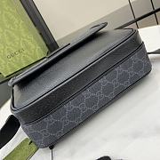 	 Gucci GG Supreme small crossbody bag in black - 23x18x7cm - 3