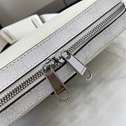 	 Gucci GG Supreme small crossbody bag white leather - 16.5x 24x 4.5cm - 2