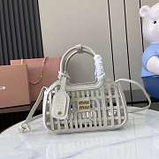 Miu Miu Leather Basket Bag - 24 X12.5 X 9 cm - 2