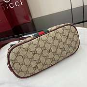 Gucci Ophidia small shoulder bag in red - 23x21x12cm - 2