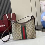 	 Gucci Ophidia small shoulder bag in brown - 23x21x12cm - 4