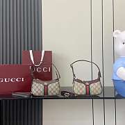 Gucci Ophidia mini shoulder bag in Beige GG Canvas - 19.5x 11x 3.5cm - 1