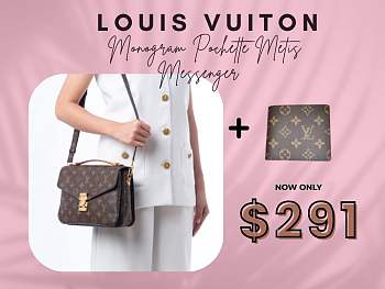 Louis Vuitton M40780 Monogram Pochette Metis Messenger