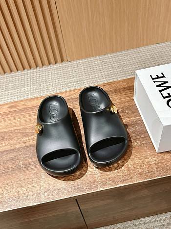 Loewe Foam Pebble slide Black