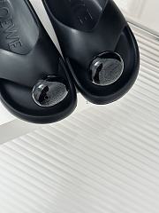LOEWE x Paula's Ibiza Foam Bubble Slides Black - 4