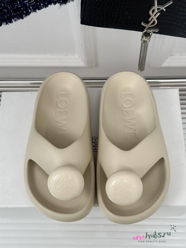 	 LOEWE x Paula's Ibiza Foam Bubble Slides Cream - 1