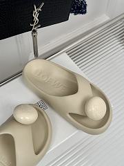 	 LOEWE x Paula's Ibiza Foam Bubble Slides Cream - 3